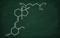 Structural model of Vitamin D3 molecule