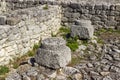 Structural parts of columns from the old city of Shumen Fortress