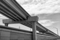 structural roadway. road junction. flyover architecture of transport system. bridge overpass on highway. structural