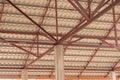 Structural steel roof Royalty Free Stock Photo
