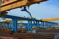 Structural steel yard