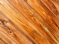 Structural wood background. The background is made of brown boards. Orange-brown wooden weave