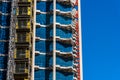 Structural works in skyscraper under renovation. Construction Industry