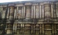 Structure in ancient Konark Temple Royalty Free Stock Photo