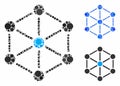 Structure Mosaic Icon of Round Dots Royalty Free Stock Photo