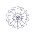 Structure forms a complex mandala-like shape, radiating from the Royalty Free Stock Photo