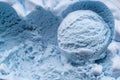 Structure of frozen ice cream close up. Ice cream background Royalty Free Stock Photo