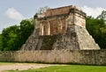 A structure at the great ballcourt at Chichen Itza, a large pre-Columbian city built by the Maya people in Mexico