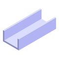 Structure gutter icon, isometric style Royalty Free Stock Photo