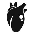 Structure heart transplant icon simple vector. Medical bioprinting