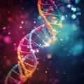 Structure of a helical DNA gene molecule.