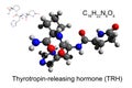 Structure of the human thyrotropin-releasing hormone