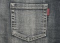 Structure of jeans (pocket) Royalty Free Stock Photo