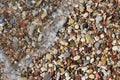 Structure of many pebble beaches in Peloponnese Royalty Free Stock Photo