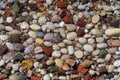 Structure of many pebble beaches in Peloponnese, GreeceStructure of many pebble beaches in Peloponnese Royalty Free Stock Photo