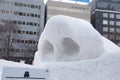 Structure of nose with nostril, Sapporo Snow Festival 2013