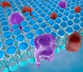 Structure of the plasma membrane Royalty Free Stock Photo