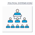 Structure political color icon