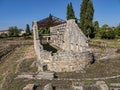 Early Christian Basilica of Saint Kerkyra on the Greek island of Corfu Royalty Free Stock Photo