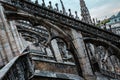 Structure of the roofs of the cathedral of Milan Royalty Free Stock Photo