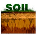 Structure of soil Royalty Free Stock Photo