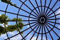 Structure of a steel dome Royalty Free Stock Photo