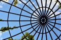 Structure of a steel dome Royalty Free Stock Photo