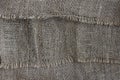 The structure of the threads of a natural burlap fabric Royalty Free Stock Photo