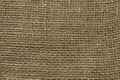 The structure of the threads of a natural burlap fabric Royalty Free Stock Photo