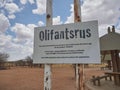 structure used for culling Elephants in Etosha Namibia