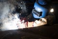 Welding work Royalty Free Stock Photo