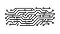 Structured Circuit Board Pattern Abstract Vector, vector design Generative AI Royalty Free Stock Photo