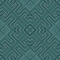 Structured lines seamless pattern. Greek tribal ethnic style labyrinth background. Repeat colorful maze backdrop. Greek key