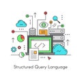 Structured Query Language SQL Royalty Free Stock Photo