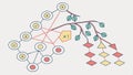 Step-by-step process with hexagonal icons vector design Generative AI
