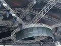 Structures of stage illumination lights Royalty Free Stock Photo