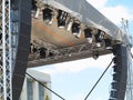 Structures of stage illumination spotlights equipment and speakers