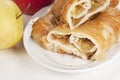 Strudel cake with apples