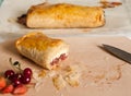 Strudel with Fruits and Cottage Cheese