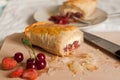 Strudel with Fruits and Cottage Cheese