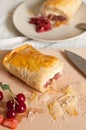 Strudel with Fruits and Cottage Cheese