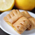 Strudel with lemon