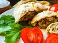 Strudel with mushrooms