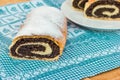 Strudel with poppy seeds Royalty Free Stock Photo