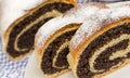 Strudel with poppy seeds Royalty Free Stock Photo