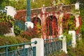 Strudlhofstiege an old staircase detail autumn season Vienna