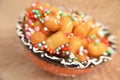 Struffoli italian traditional pie for christmas festivity