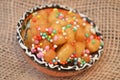 Struffoli italian traditional pie for christmas festivity