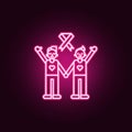 struggle against cancer icon. Elements of Cancer day in neon style icons. Simple icon for websites, web design, mobile app, info Royalty Free Stock Photo