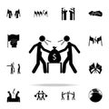 the struggle of business people icon. conflict icons universal set for web and mobile Royalty Free Stock Photo